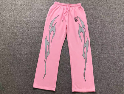 Pantaloni Hellstar Pink flames