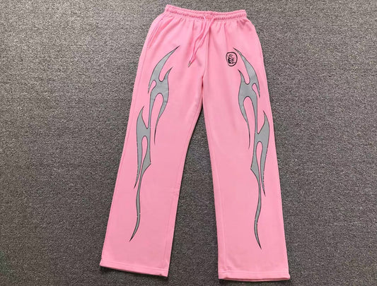 Pantaloni Hellstar Pink flames