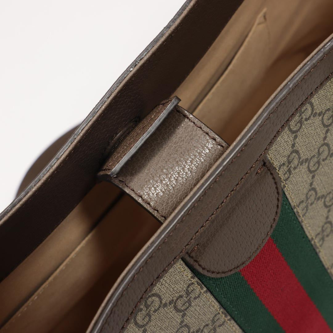 Gucci Bag Ophidia Grande beige ed ebano / Pre Owned (2024)